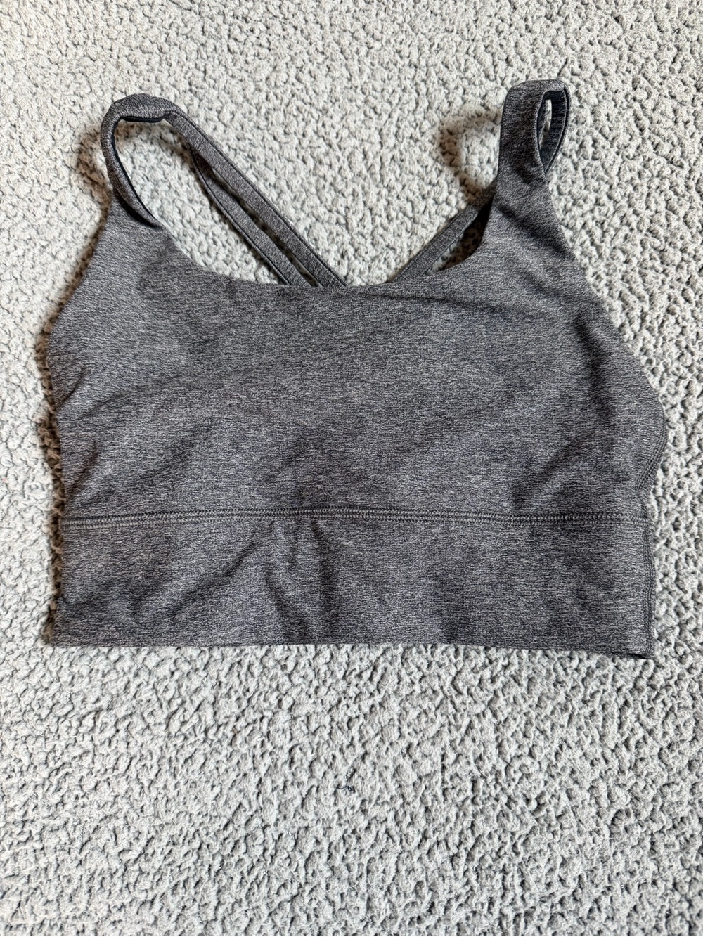 lululemon athletica Heathered Gray Sports Bra size 4